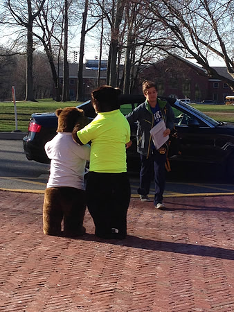 Brun & Zwick greet Middle School boys